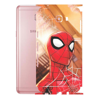 Samsung M/F/Note/Flip and C Phone Skins (All Models) - Spiderman Face New - Matte Finish (M-41) Samsung Galaxy C9 Pro