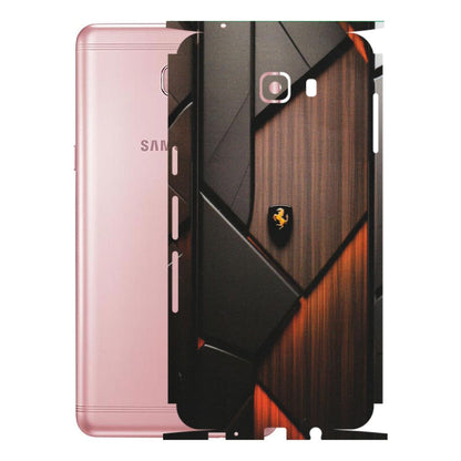Samsung M/F/Note/Flip and C Phone Skins (All Models) - Lambo Beauty Wood Pattern Sober - Matte Finish (M-51) Samsung Galaxy C9 Pro