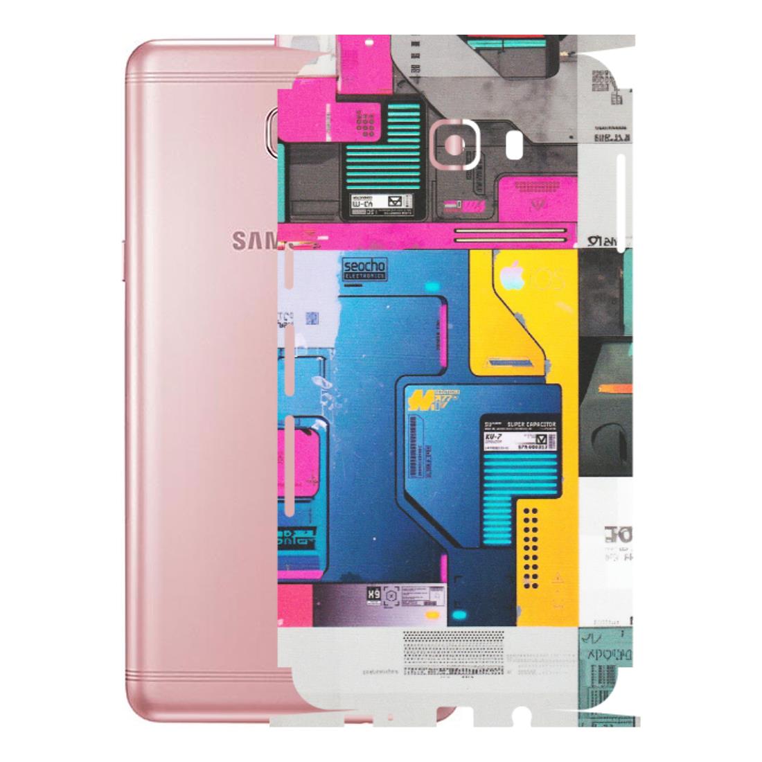 Samsung M/F/Note/Flip and C Phone Skins (All Models) - Colourfull Motherboard Internals - Matte Finish (M-55) Samsung Galaxy C9 Pro