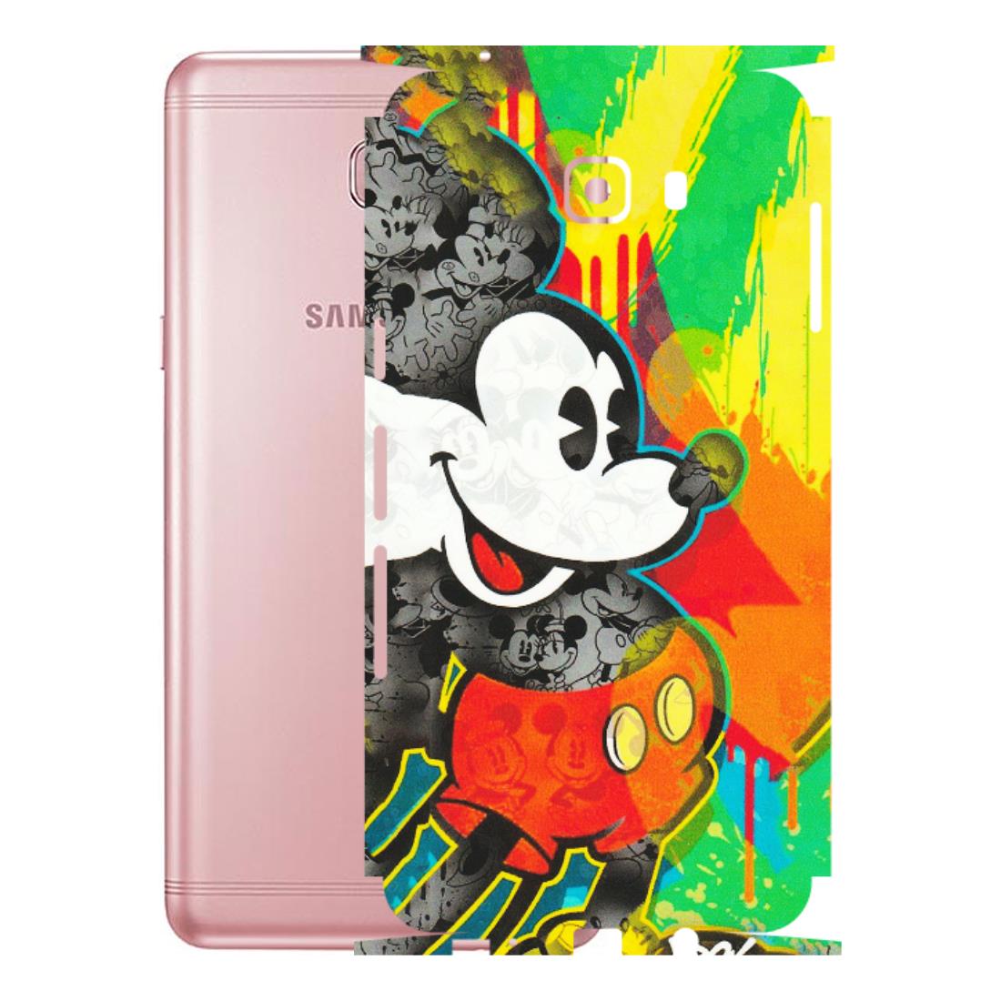 Samsung M/F/Note/Flip and C Phone Skins (All Models) - Multiple Mickey With Colourful Texture - Matte Finish (M-84) Samsung Galaxy C9 Pro