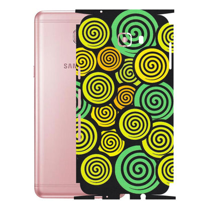 Samsung M/F/Note/Flip and C Phone Skins (All Models) - Crazy Spiral - Matte Finish (M-91) Samsung Galaxy C9 Pro