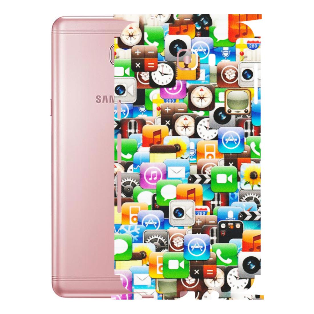Samsung M/F/Note/Flip and C Phone Skins (All Models) - All Apple Icons - Matte Finish (M-93) Samsung Galaxy C9 Pro