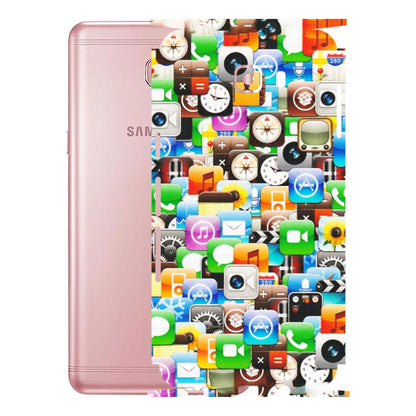 Samsung M/F/Note/Flip and C Phone Skins (All Models) - All Apple Icons - Matte Finish (M-93) Samsung Galaxy C9 Pro