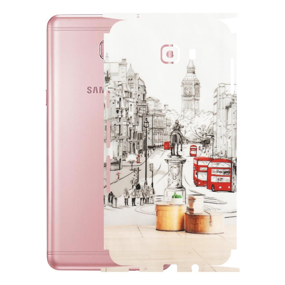 Samsung M/F/Note/Flip and C Phone Skins (All Models) - London Street - Transparent Finish (T-02) Samsung Galaxy C9 Pro