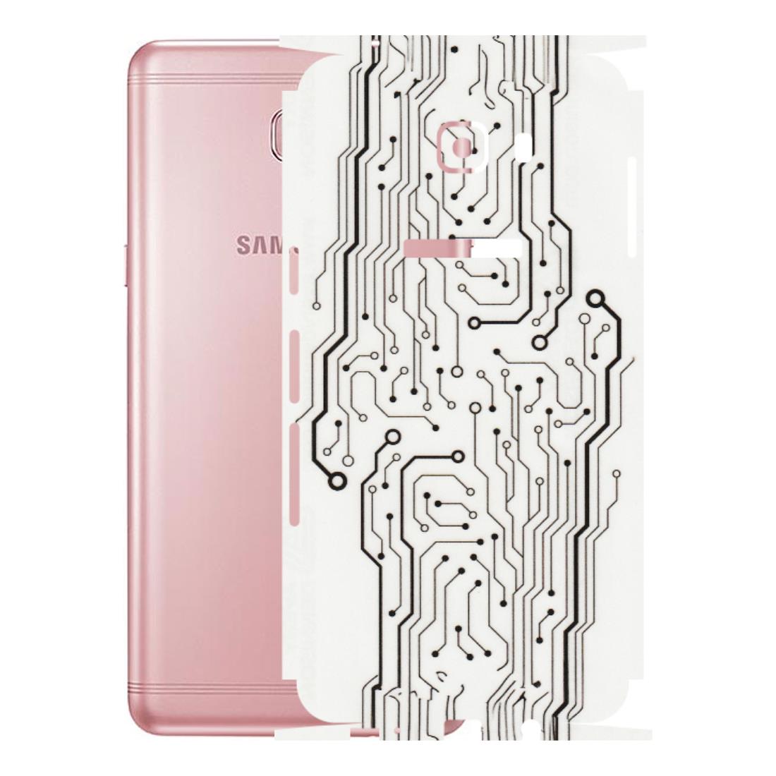 Samsung M/F/Note/Flip and C Phone Skins (All Models) - Tech Circuits - Transparent Finish (T-03) Samsung Galaxy C9 Pro