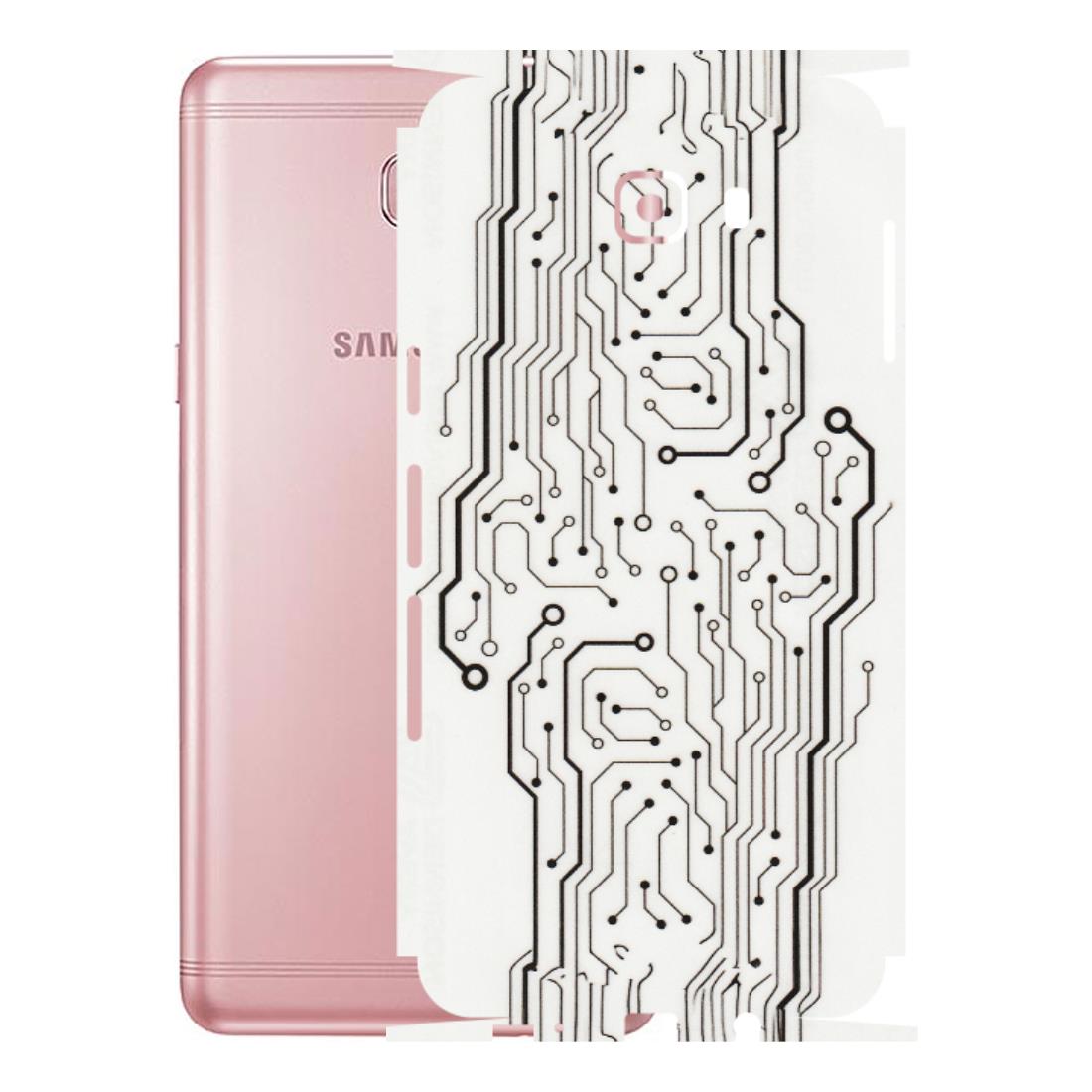 Samsung M/F/Note/Flip and C Phone Skins (All Models) - Tech Circuits - Transparent Finish (T-03) Samsung Galaxy C9 Pro