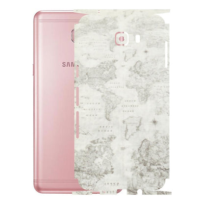 Samsung M/F/Note/Flip and C Phone Skins (All Models) - World Travel Map - Transparent Finish (T-04) Samsung Galaxy C9 Pro