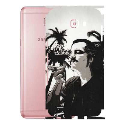 Samsung M/F/Note/Flip and C Phone Skins (All Models) - Pab Escobar - Transparent Finish (T-05) Samsung Galaxy C9 Pro