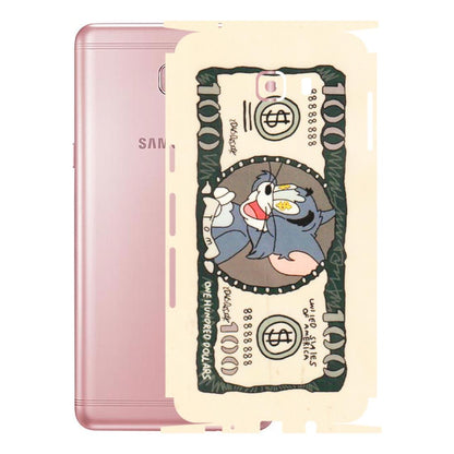Samsung M/F/Note/Flip and C Phone Skins (All Models) - One Hundred Dollar Tom - Transparent Finish (T-16) Samsung Galaxy C9 Pro