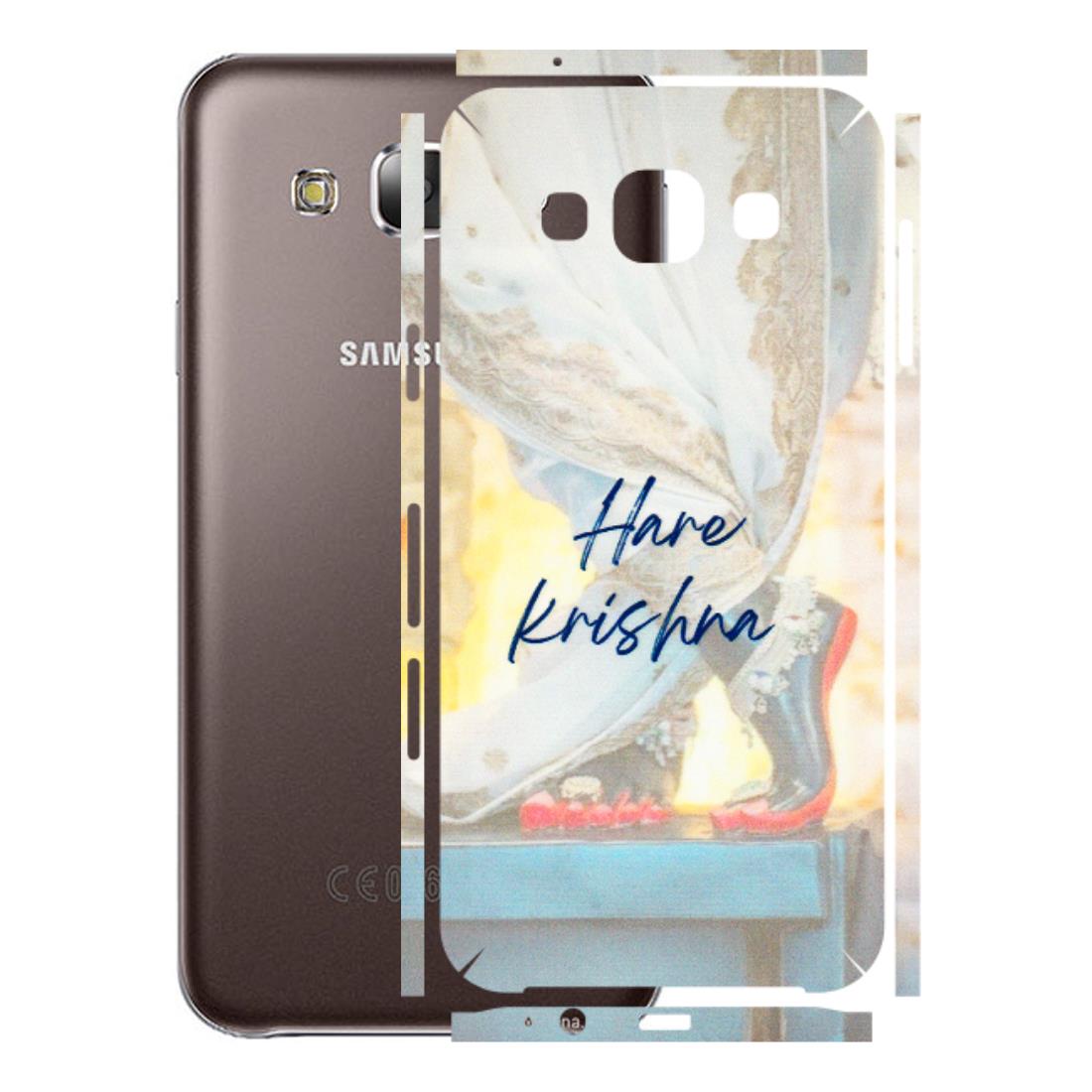 Samsung M/F/Note/Flip and C Phone Skins (All Models) - Hare Krishna - 3D Embossed Finish (L-03) Samsung Galaxy E5