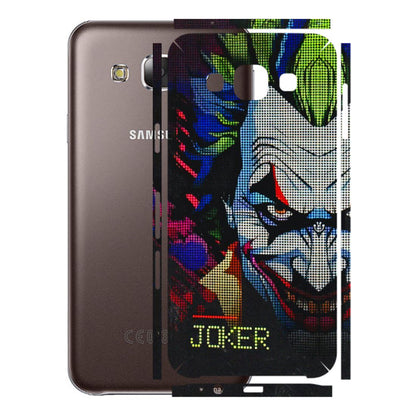 Samsung M/F/Note/Flip and C Phone Skins (All Models) - Joker Dot Matrix - 3D Embossed Finish (L-08) Samsung Galaxy E5