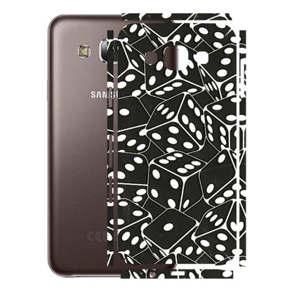 Samsung M/F/Note/Flip and C Phone Skins (All Models) - Big Black Dices - 3D Embossed Finish (L-106) Samsung Galaxy E5