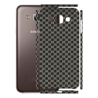 Samsung M/F/Note/Flip and C Phone Skins (All Models) - Black G Print - 3D Embossed Finish (L-109) Samsung Galaxy E5