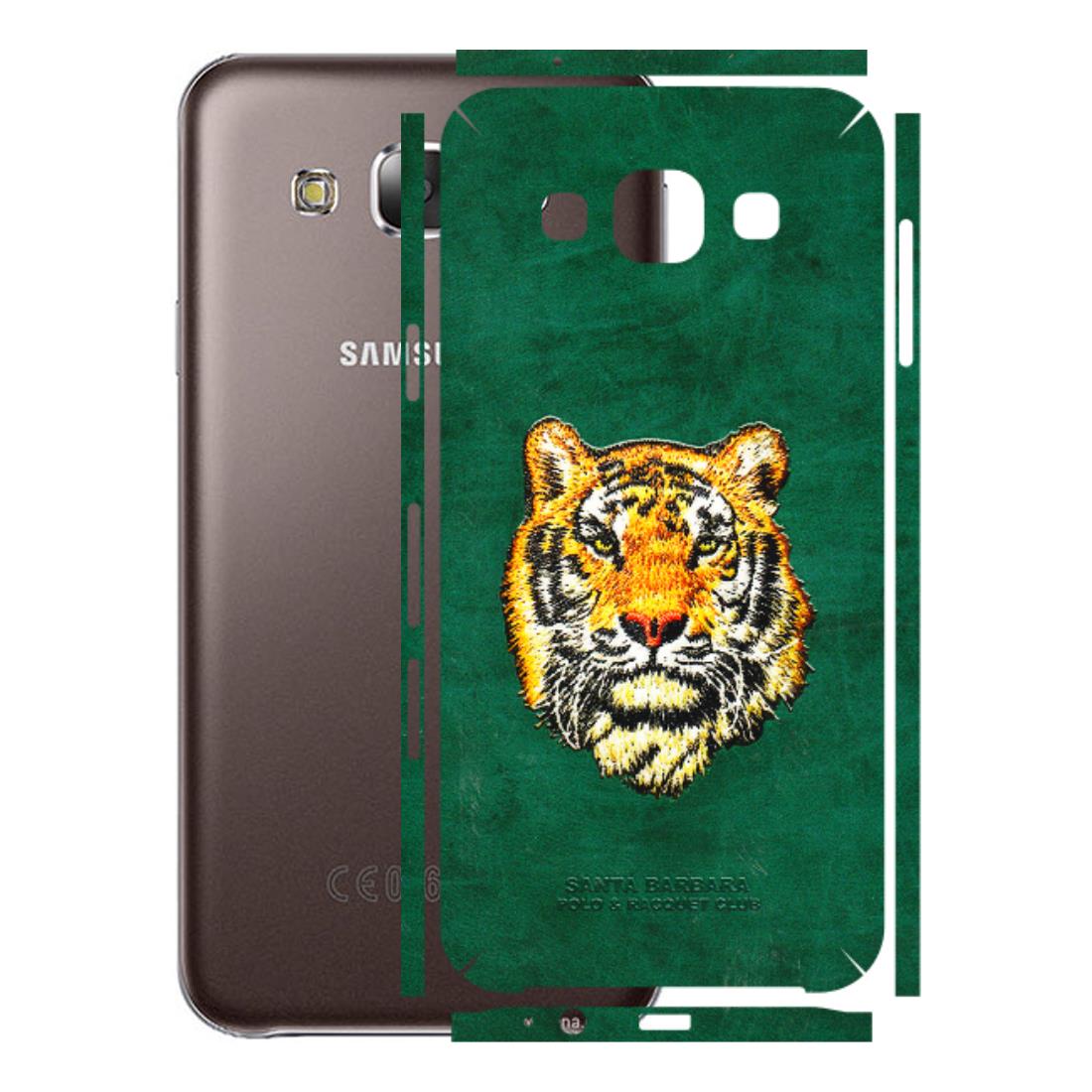 Samsung M/F/Note/Flip and C Phone Skins (All Models) - Leather Feel Tiger - 3D Embossed Finish (L-111) Samsung Galaxy E5