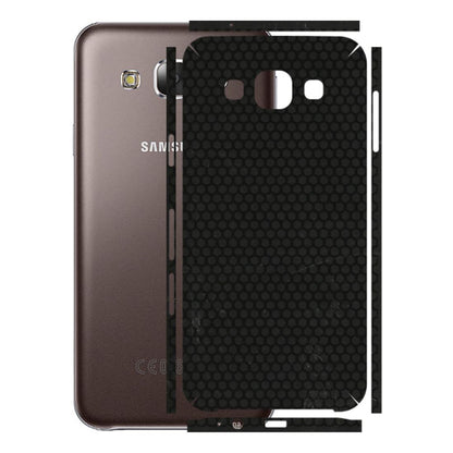 Samsung M/F/Note/Flip and C Phone Skins (All Models) - Black honeycomb - 3D Embossed Finish (L-114) Samsung Galaxy E5