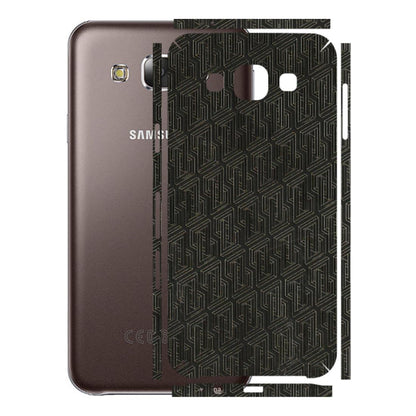 Samsung M/F/Note/Flip and C Phone Skins (All Models) - Black Abstract Pattern - 3D Embossed Finish (L-117) Samsung Galaxy E5