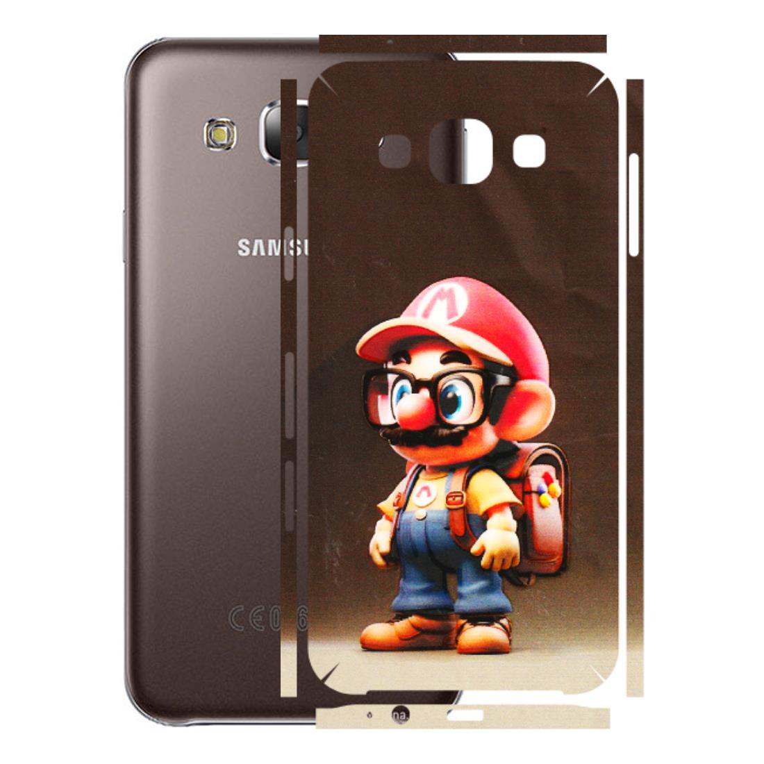 Samsung M/F/Note/Flip and C Phone Skins (All Models) - Little Mario - 3D Embossed Finish (L-119) Samsung Galaxy E5