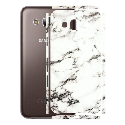 Samsung M/F/Note/Flip and C Phone Skins (All Models) - Black and White Marble Texture - 3D Embossed Finish (L-124) Samsung Galaxy E5