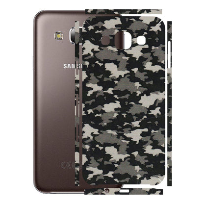 Samsung M/F/Note/Flip and C Phone Skins (All Models) - Black/Grey Camoflaunge - 3D Embossed Finish (L-142) Samsung Galaxy E5