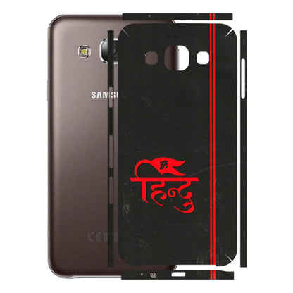 Samsung M/F/Note/Flip and C Phone Skins (All Models) - Hindu Black - 3D Embossed Finish (L-153) Samsung Galaxy E5