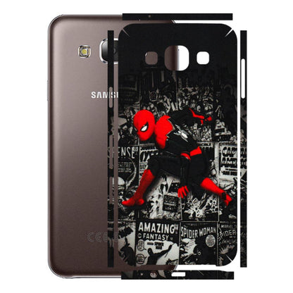 Samsung M/F/Note/Flip and C Phone Skins (All Models) - SpiderMan New - 3D Embossed Finish (L-162) Samsung Galaxy E5