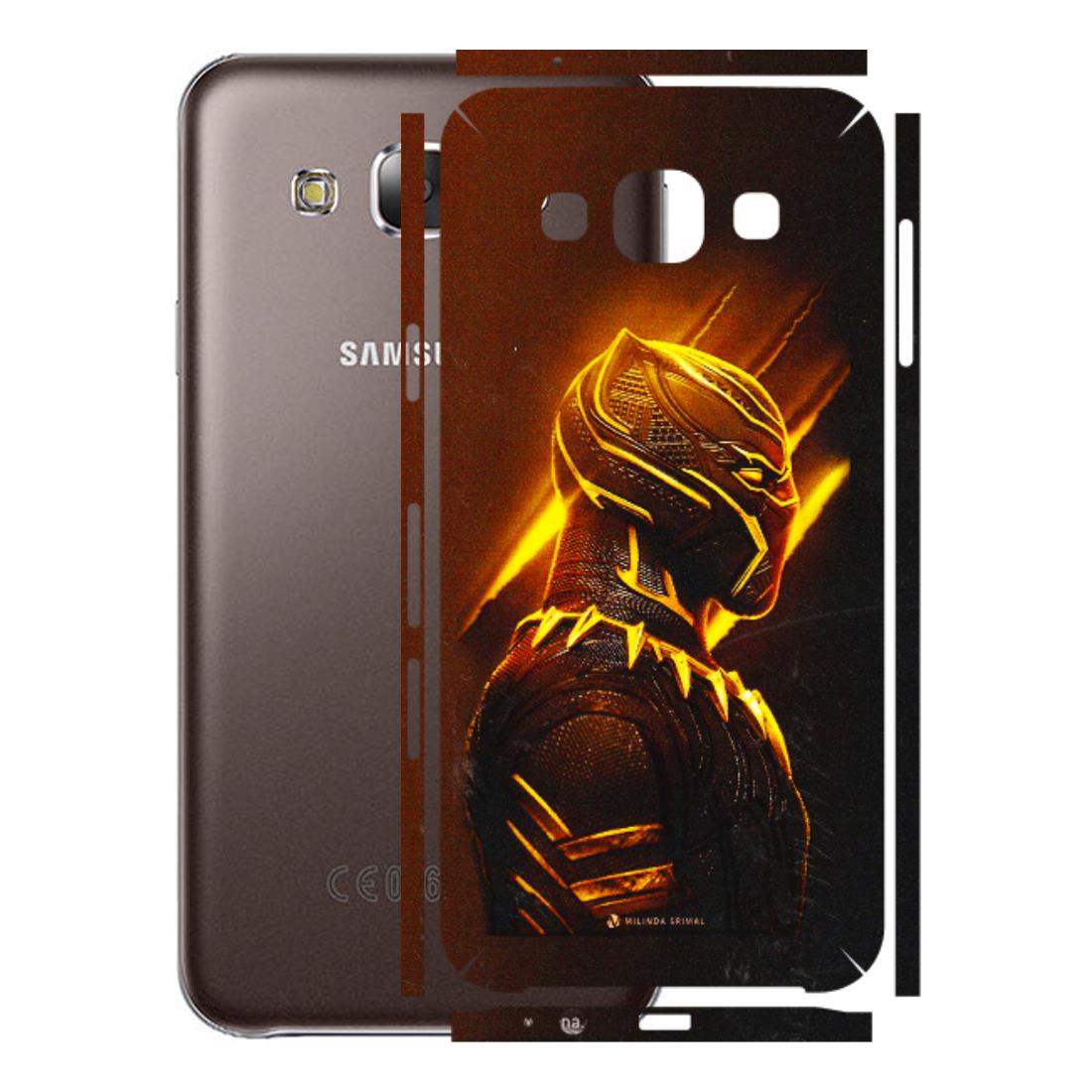 Samsung M/F/Note/Flip and C Phone Skins (All Models) - Gold Black Panther - 3D Embossed Finish (L-181) Samsung Galaxy E5