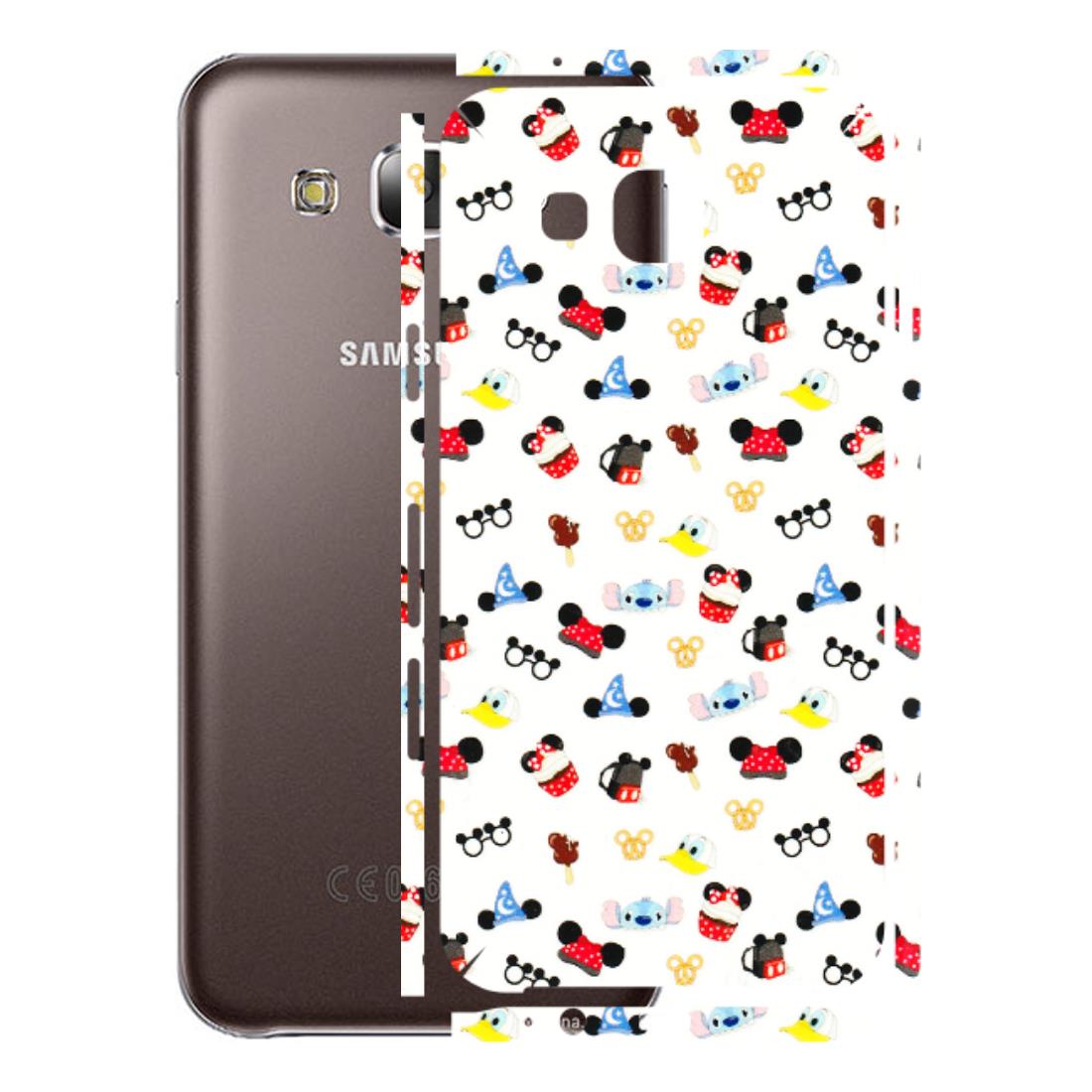 Samsung M/F/Note/Flip and C Phone Skins (All Models) - Minnie Mouse & Donald Doodles s - 3D Embossed Finish (L-194) Samsung Galaxy E5