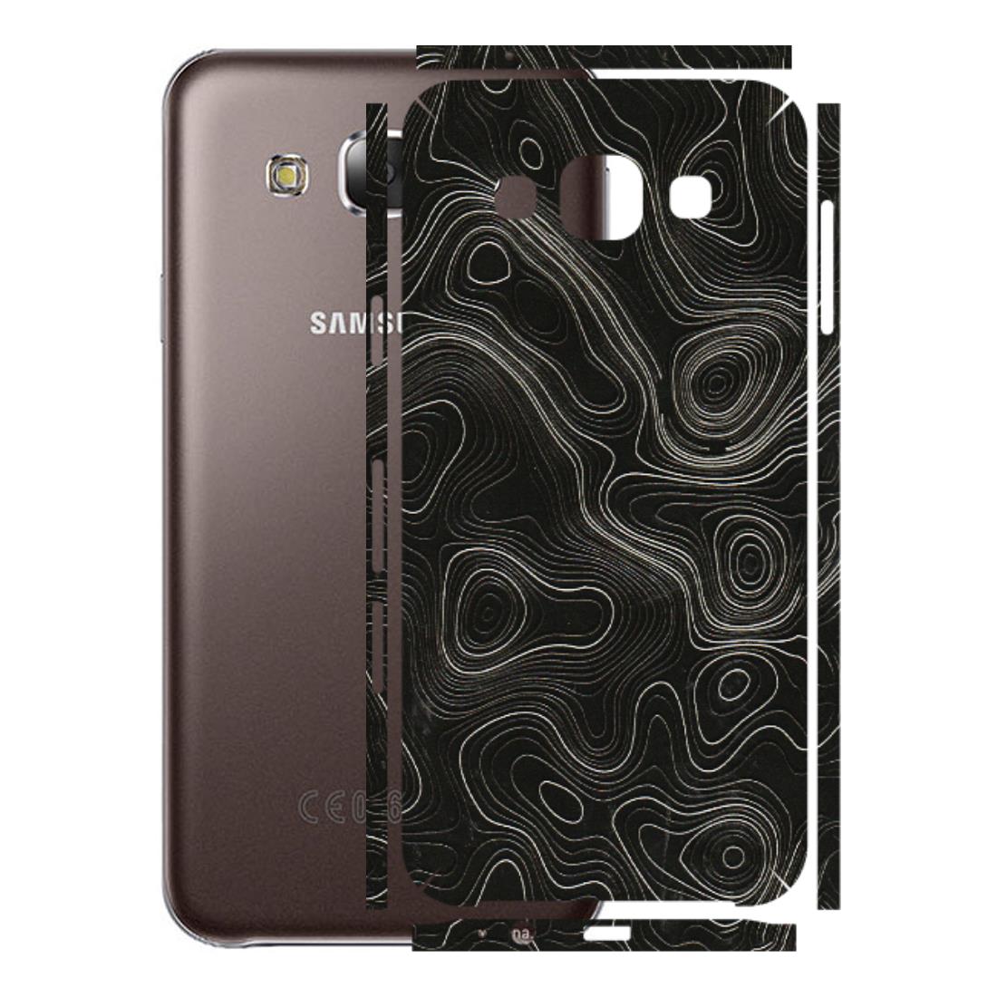 Samsung M/F/Note/Flip and C Phone Skins (All Models) - Black Swirl - 3D Embossed Finish (L-196) Samsung Galaxy E5