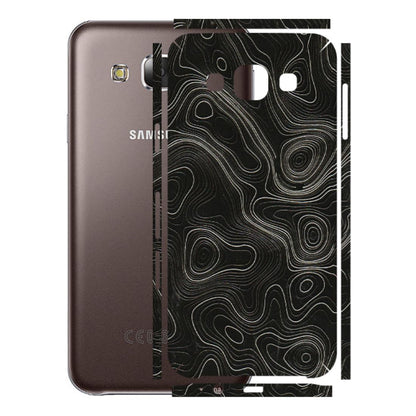 Samsung M/F/Note/Flip and C Phone Skins (All Models) - Black Swirl - 3D Embossed Finish (L-196) Samsung Galaxy E5