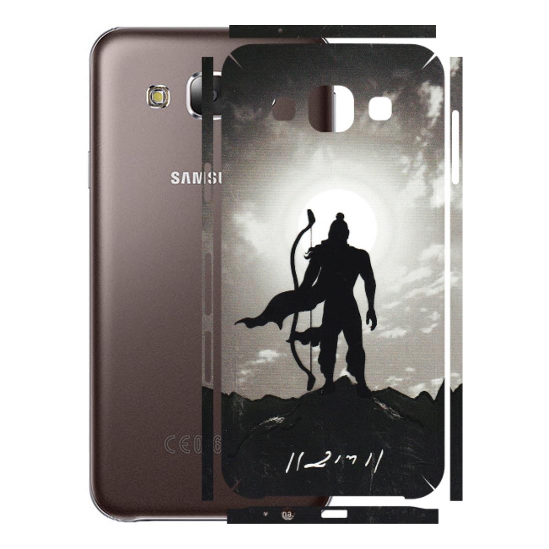 Samsung M/F/Note/Flip and C Phone Skins (All Models) - Jai Siya Ram - 3D Embossed Finish (L-200) Samsung Galaxy E5