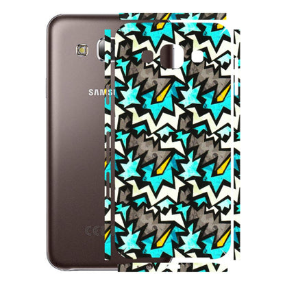 Samsung M/F/Note/Flip and C Phone Skins (All Models) - Funky Zig Zag - 3D Embossed Finish (L-223) Samsung Galaxy E5