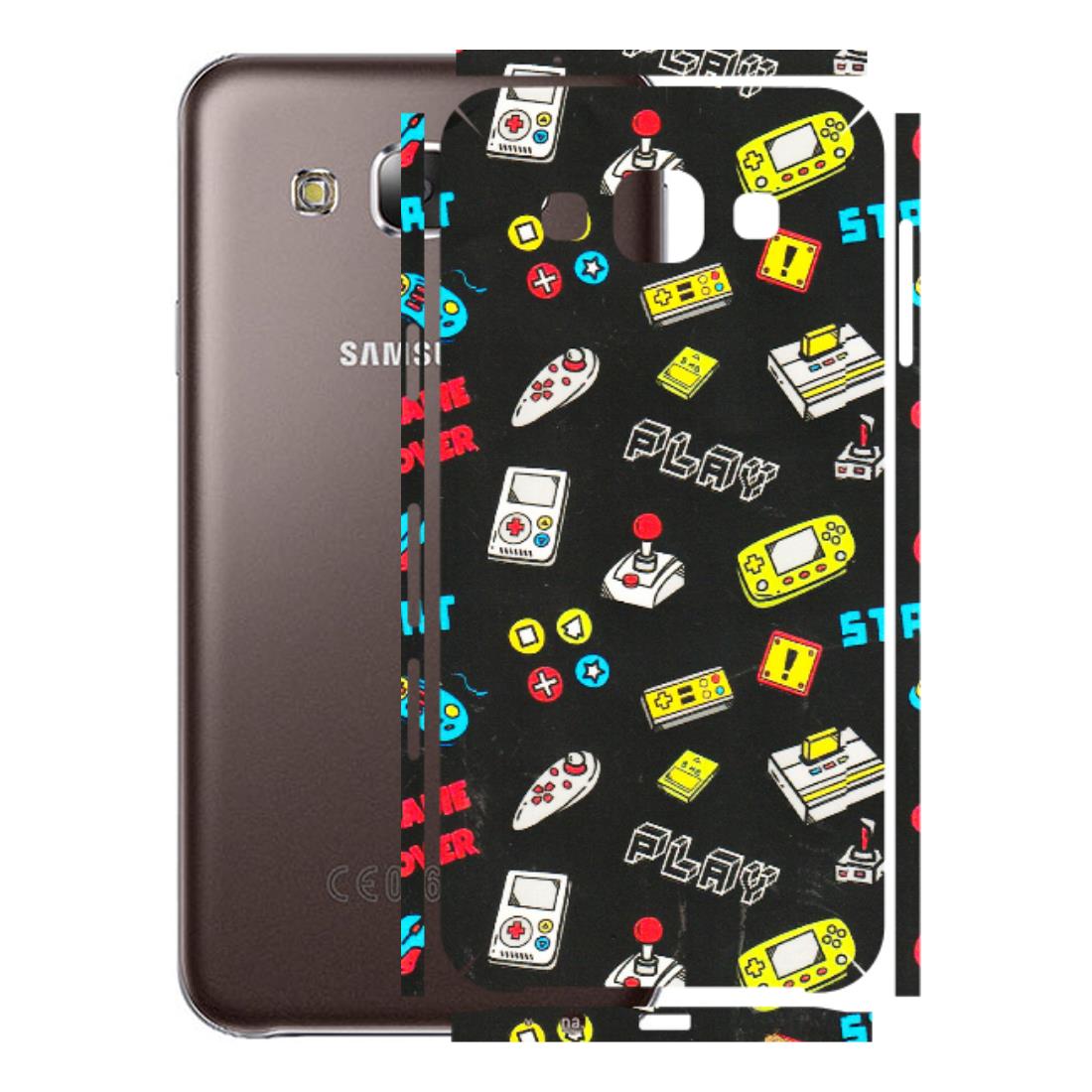 Samsung M/F/Note/Flip and C Phone Skins (All Models) - Gaming Doodles - 3D Embossed Finish (L-224) Samsung Galaxy E5