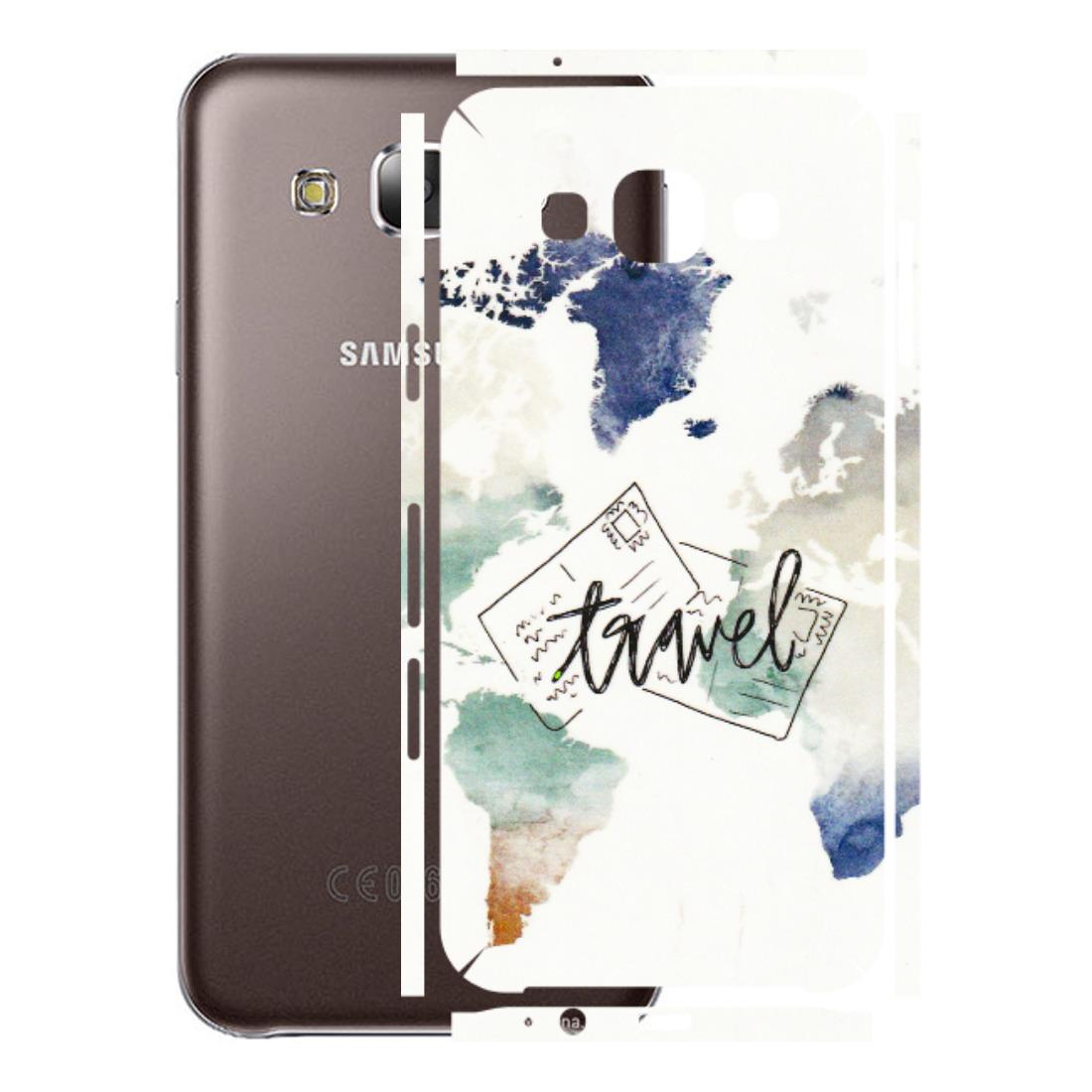 Samsung M/F/Note/Flip and C Phone Skins (All Models) - Travel The World - 3D Embossed Finish (L-232) Samsung Galaxy E5
