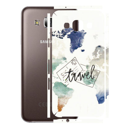 Samsung M/F/Note/Flip and C Phone Skins (All Models) - Travel The World - 3D Embossed Finish (L-232) Samsung Galaxy E5