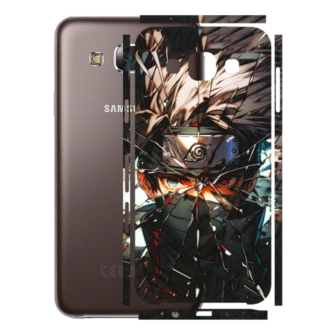 Samsung M/F/Note/Flip and C Phone Skins (All Models) - Kakashi Shattered Glass Effect - 3D Embossed Finish (L-237) Samsung Galaxy E5