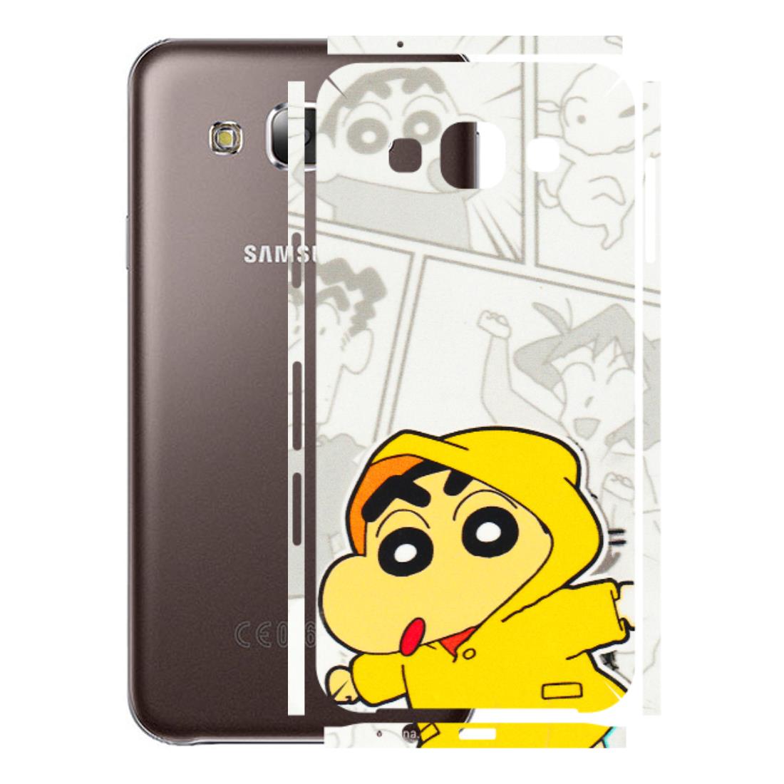 Samsung M/F/Note/Flip and C Phone Skins (All Models) - Yellow Shinchan Comic - 3D Embossed Finish (L-246) Samsung Galaxy E5