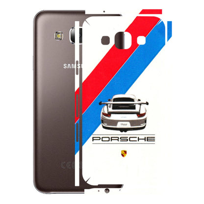 Samsung M/F/Note/Flip and C Phone Skins (All Models) - Porche Car Sober Logo - 3D Embossed Finish (L-248) Samsung Galaxy E5