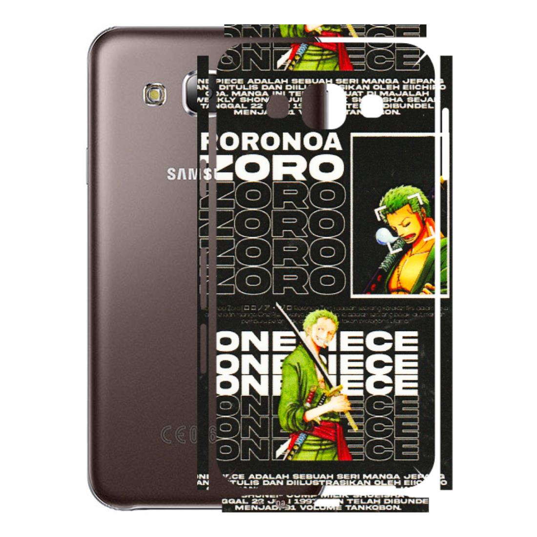Samsung M/F/Note/Flip and C Phone Skins (All Models) - One Piece Zoro - 3D Embossed Finish (L-250) Samsung Galaxy E5