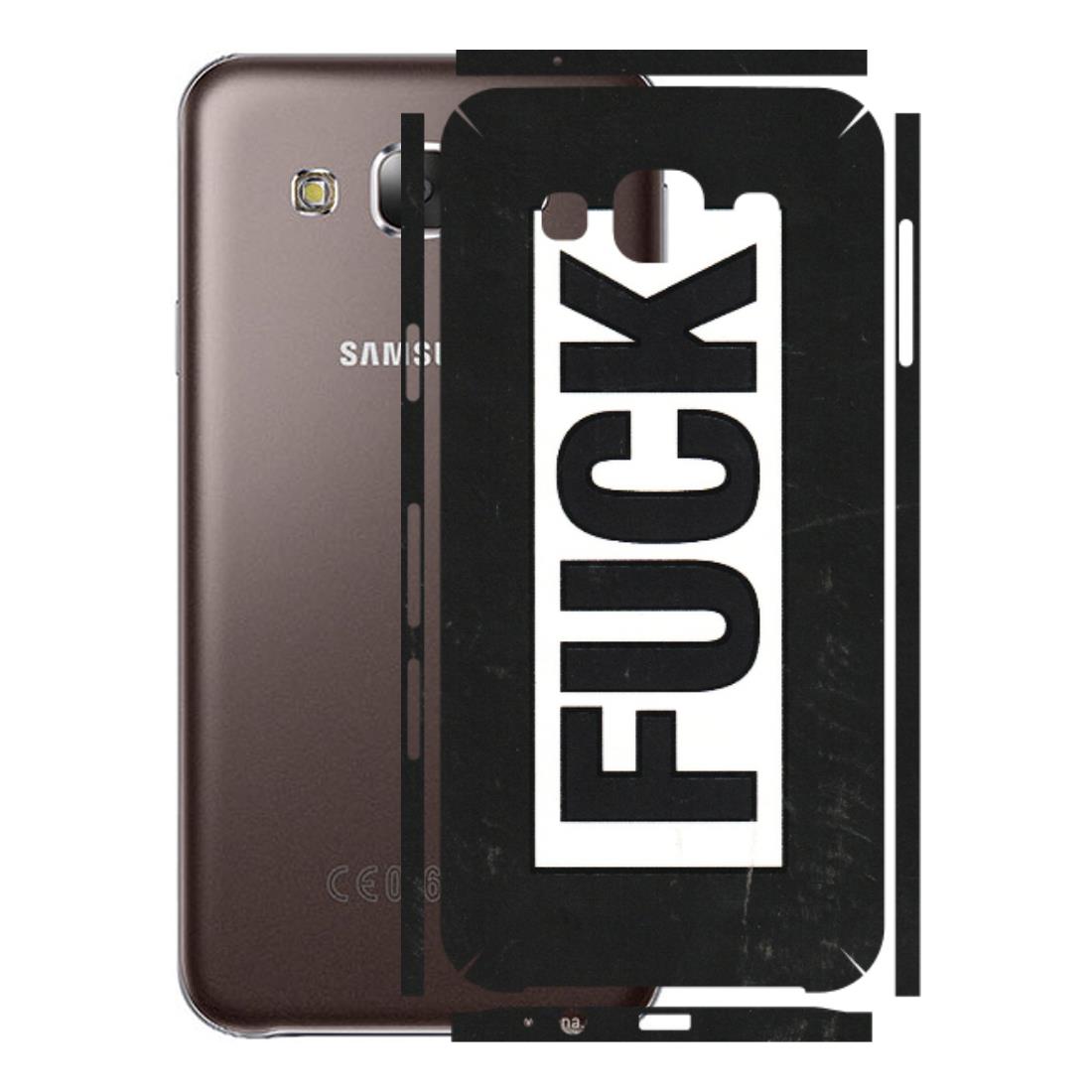 Samsung M/F/Note/Flip and C Phone Skins (All Models) - The F Word - 3D Embossed Finish (L-255) Samsung Galaxy E5