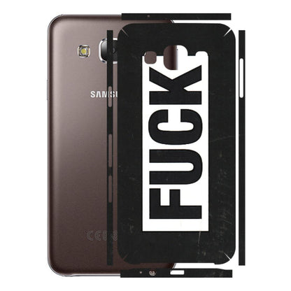 Samsung M/F/Note/Flip and C Phone Skins (All Models) - The F Word - 3D Embossed Finish (L-255) Samsung Galaxy E5