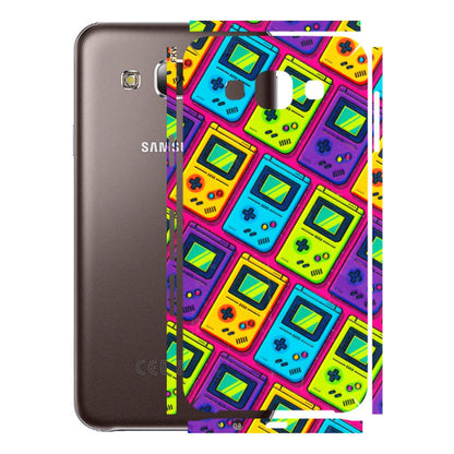Samsung M/F/Note/Flip and C Phone Skins (All Models) - Gameboy Colourful - 3D Embossed Finish (L-266) Samsung Galaxy E5