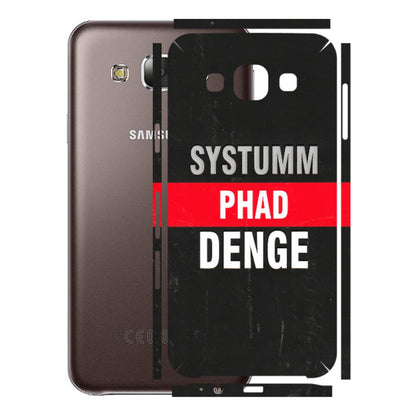 Samsung M/F/Note/Flip and C Phone Skins (All Models) - Systumm Phad Denge - 3D Embossed Finish (L-278) Samsung Galaxy E5