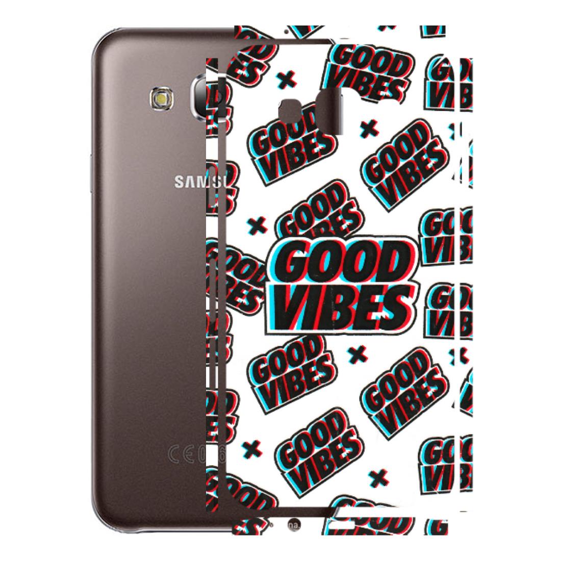 Samsung M/F/Note/Flip and C Phone Skins (All Models) - Good Vibes - 3D Embossed Finish (L-282) Samsung Galaxy E5
