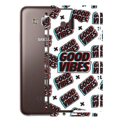 Samsung M/F/Note/Flip and C Phone Skins (All Models) - Good Vibes - 3D Embossed Finish (L-282) Samsung Galaxy E5