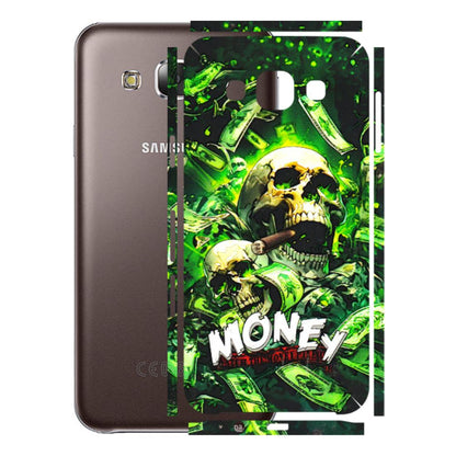 Samsung M/F/Note/Flip and C Phone Skins (All Models) - Skull Money - 3D Embossed Finish (L-303) Samsung Galaxy E5