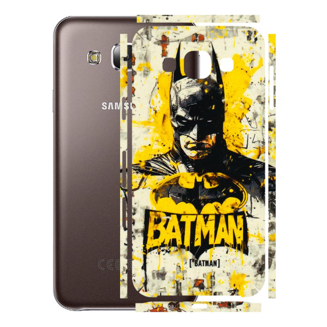 Samsung M/F/Note/Flip and C Phone Skins (All Models) - Batman Yellow BT - 3D Embossed Finish (L-304) Samsung Galaxy E5