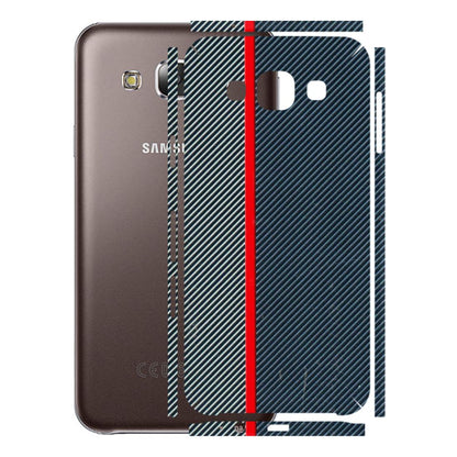 Samsung M/F/Note/Flip and C Phone Skins (All Models) - Blue Sober Lines - 3D Embossed Finish (L-305) Samsung Galaxy E5