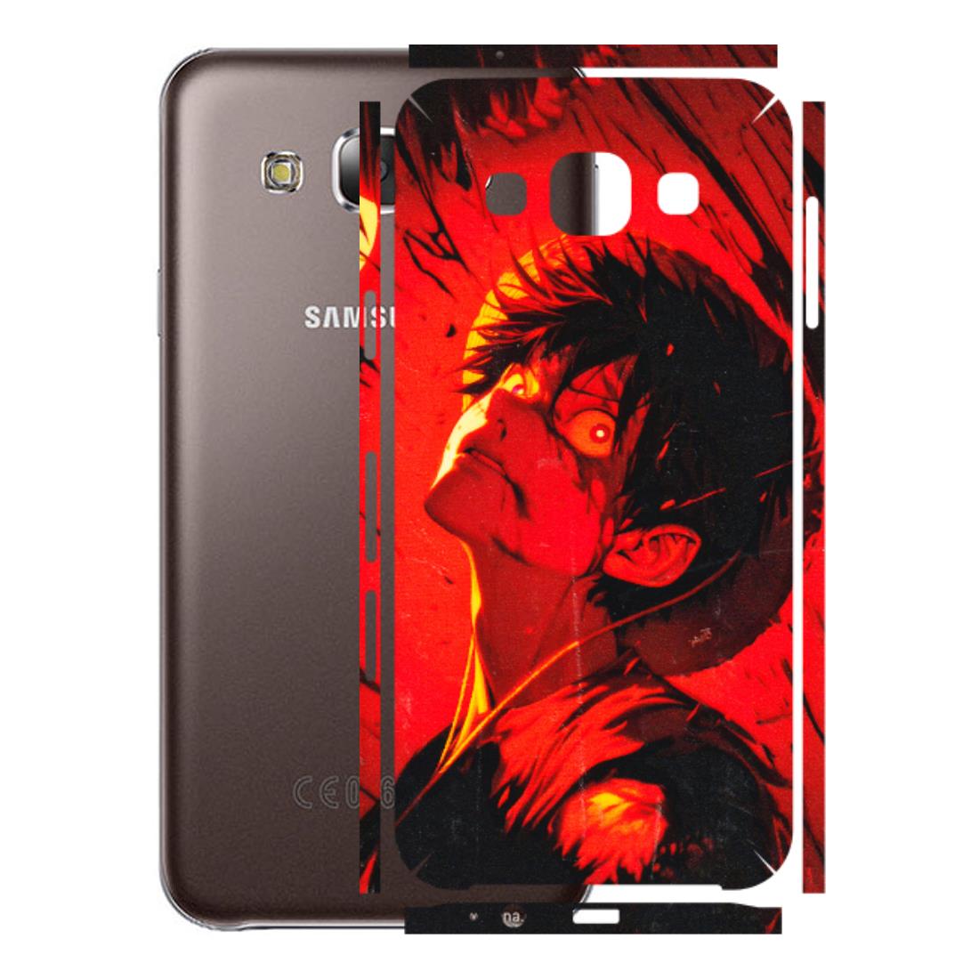 Samsung M/F/Note/Flip and C Phone Skins (All Models) - D.Luffy Power Up One Piece Anime - 3D Embossed Finish (L-326) Samsung Galaxy E5