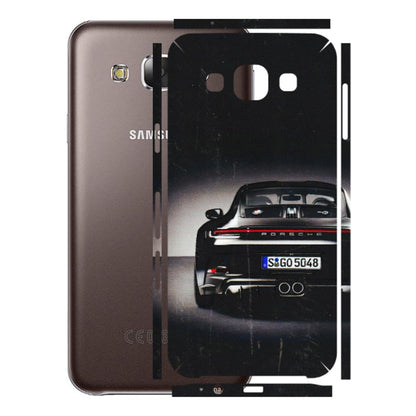 Samsung M/F/Note/Flip and C Phone Skins (All Models) - New Black Porsche GT3 - 3D Embossed Finish (L-327) Samsung Galaxy E5