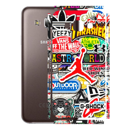 Samsung M/F/Note/Flip and C Phone Skins (All Models) - Multi Brands Sticker Graffiti - 3D Embossed Finish (L-37) Samsung Galaxy E5